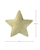 Wigiwama Boucle Teddy Stern Kissen Matcha grün