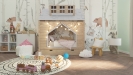 Kinderbett Haus mit Dach und Schublade