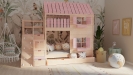 Hochbett Haus Leo mit Kletterwand