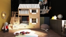 Hochbett Haus Leo mit Kletterwand