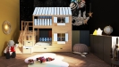 Hochbett Haus Leo mit Kletterwand