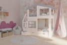 Hochbett Haus Leni mit Treppe