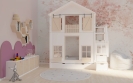 Hochbett Haus Laura mit Dachziegeln