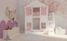 Hochbett Haus Laura mit Dachziegeln