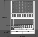 Hochbett mit Schutznetz und Leiter