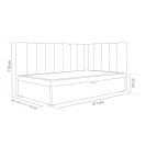 Polsterbett Chase mit Bettkasten