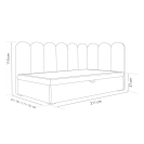 Polsterbett Skye mit Bettkasten !