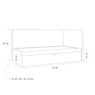 Polsterbett Everest mit Bettkasten