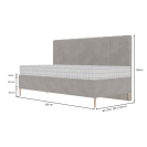 Polsterbett Olaf mit Bettkasten