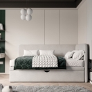 Ausziehbares Polsterbett Zuma mit Schublade