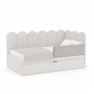 Ausziehbares Polsterbett Zuma mit Schublade