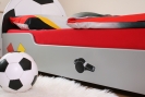 Fußballbett in silber