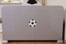 Fußballbett in silber