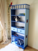 Bücherregal Pirat blau