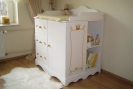 Wickelkommode Prinzessin weiß
