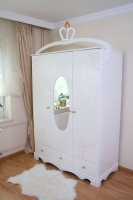 Schrank Prinzessin weiß Kürbis