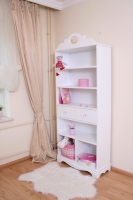 Bücherregal weiß Kristallserie 1