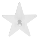 Kleiderhaken Stern weiß