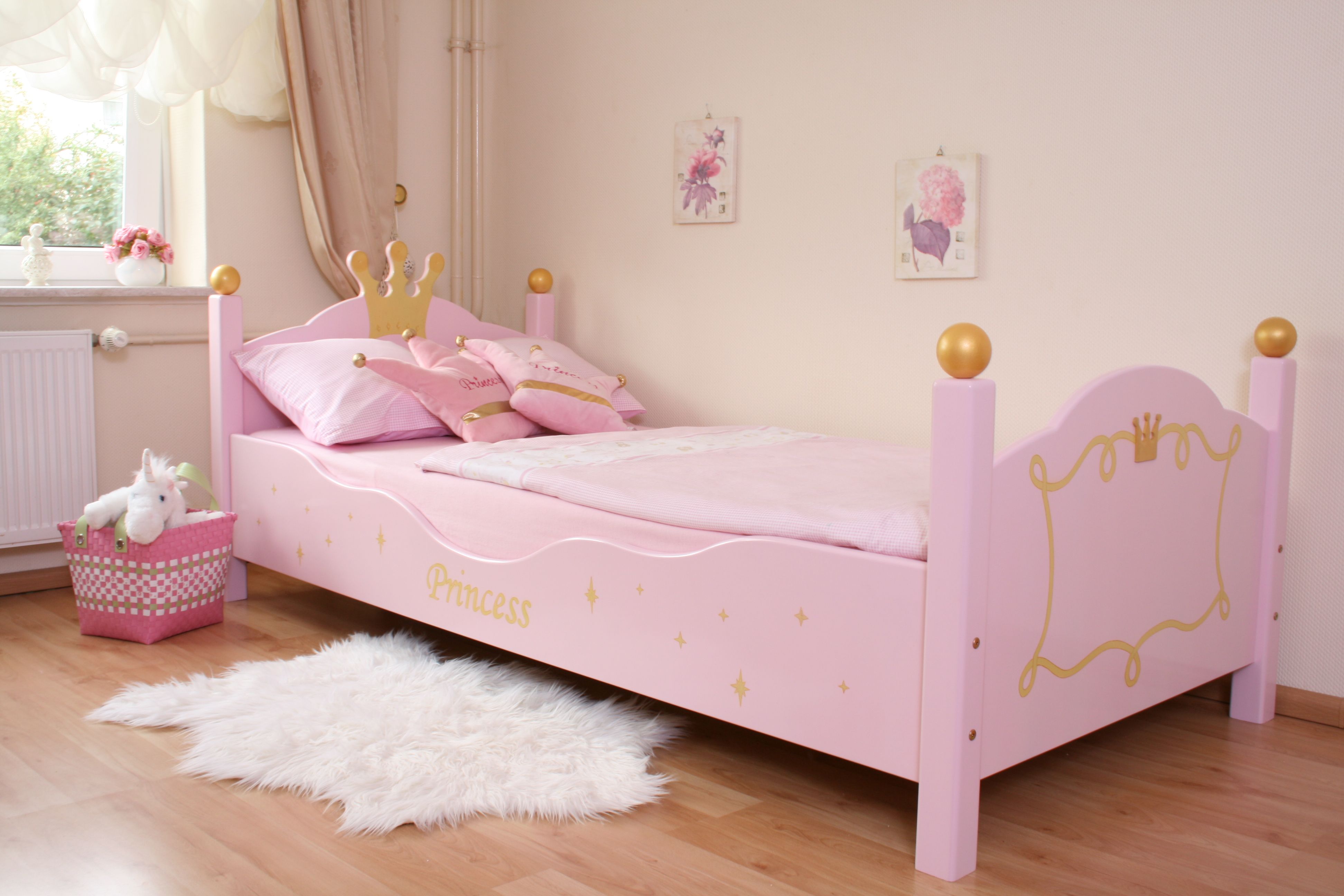 Mädchenbett 90x200 Prinzessin