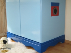 Kleiderschrank Pirat blau