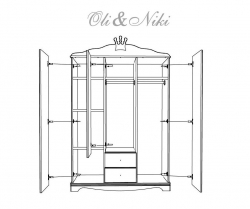 Kleiderschrank Prinzessin rosa 3 trig