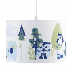 Deckenlampe Eule blau