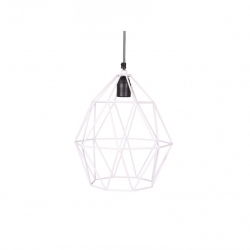 Deckenlampe Diamant wei