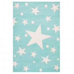 Kinderteppich Stars mint