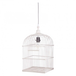 Deckenlampe Vogelkfig wei
