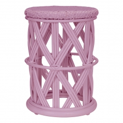 Rattan Hocker Clu-Clu rosa