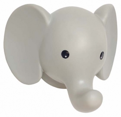 Wandlampe Elefant grau