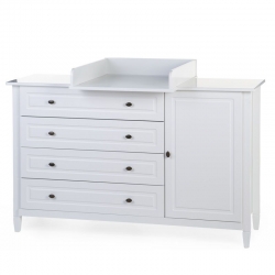 Childehome Kleiderschrank Hampton wei 2trig