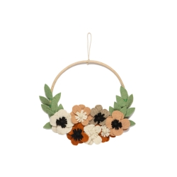 Wanddeko Flower Hoop Blumenkranz