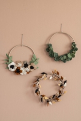 Wanddeko Flower Hoop Blumenkranz