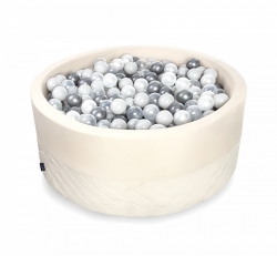 Rundes Bllebad creme inkl. 200 Blle