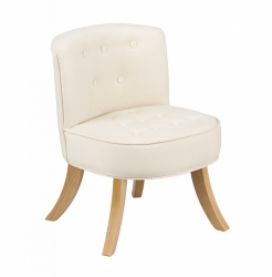 Samt Kindersessel beige