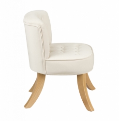 Samt Kindersessel beige