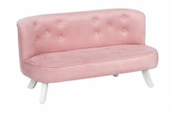 Samt Kindersofa rosa