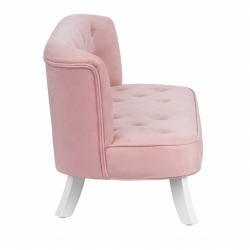 Samt Kindersofa rosa