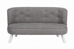 Samt Kindersofa grau