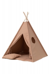 Tipi inkl. Spielmatte / Kissen warm beige