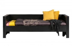 Woood Sofabett Dennis schwarz 90x200 cm