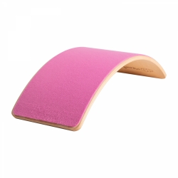 Balance Board Holz mit Filz rosa