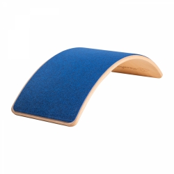 Balance Board Holz mit Filz blau