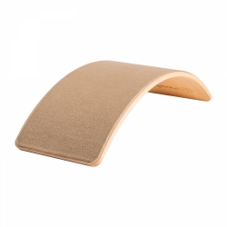 Balance Board Holz mit Filz beige