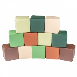 Soft Bausteine Moro grn-beige-braun 12-er Set