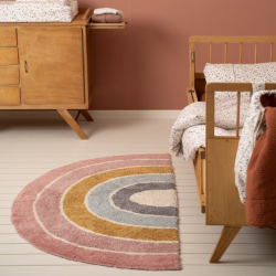 Little Dutch Teppich Regenbogen Pure rosa