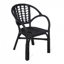 Rattan Kindersessel Ayo schwarz