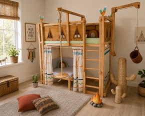 Hochbett Indianer