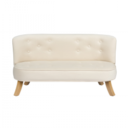 Samt Kindersofa creme